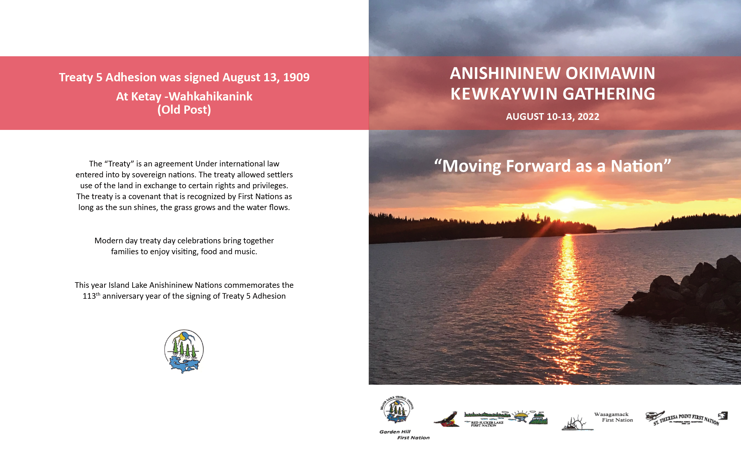 Read more about the article ANISHININEW OKIMAWIN KEWKAYWIN GATHERING AUGUST 10-13, 2022